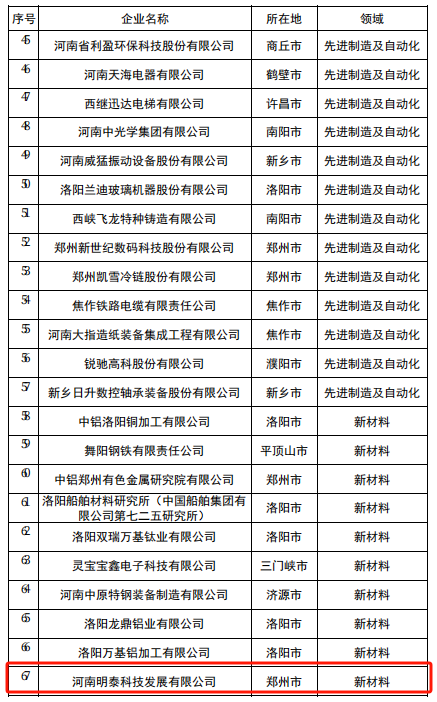 大发国际科技入选2024年度河南省创新龙头企业名单